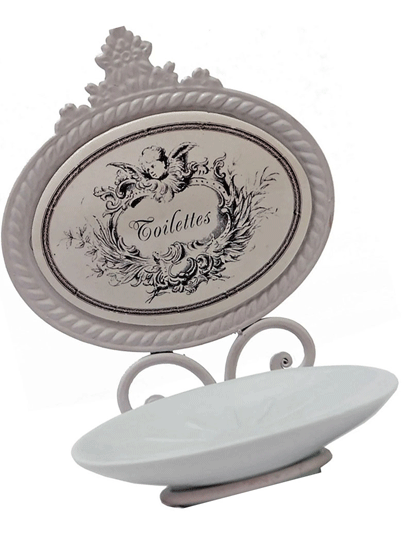 Porte savon mural style bohème chic - Ange