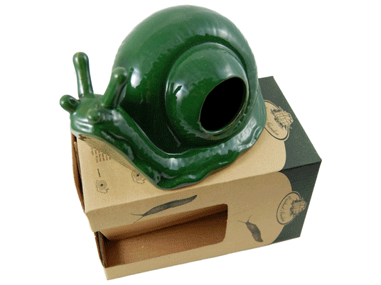 Escargot en céramique - Piège à limaces