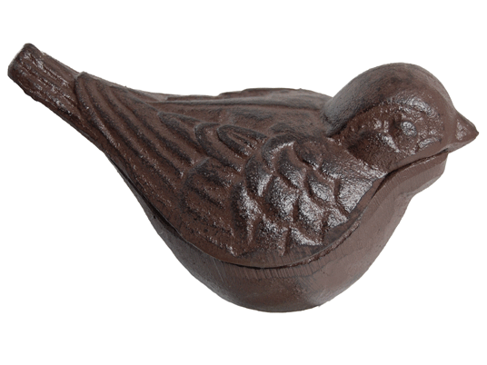 Statuette cache clés en fonte - Oiseau