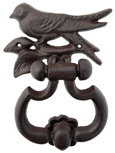 Heurtoir décoratif de porte motif oiseau