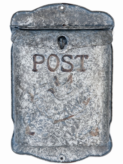 Boite aux lettres grise style rétro - Post