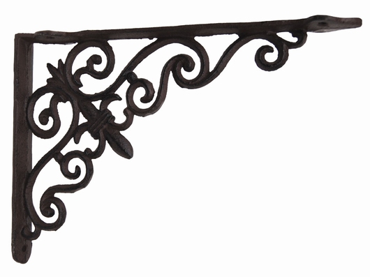 Equerre fonte pour tablette - fleur / Set de 2