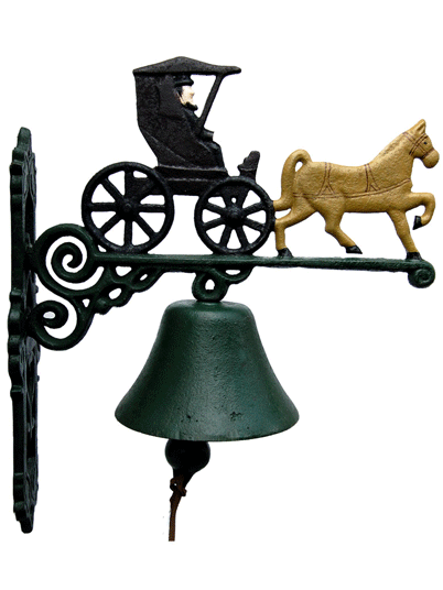 Cloche de porte décorative - Calèche & Cocher