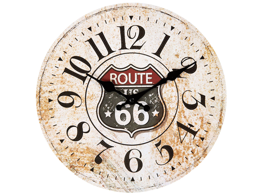 Horloge murale ronde - Route US 66