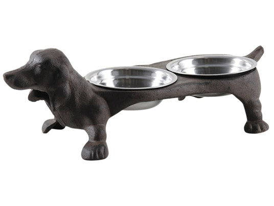 Gamelle double support fonte - Chien