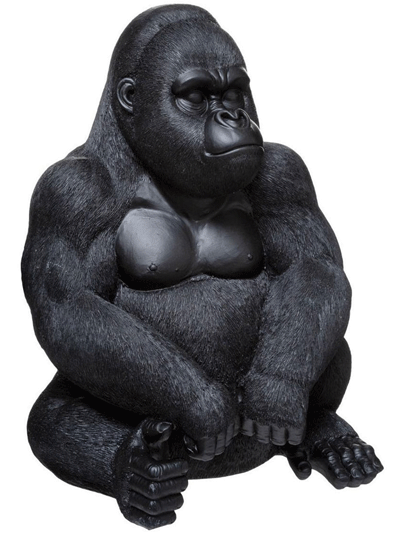 Statue Gorille assis de décoration GM - H46 cm
