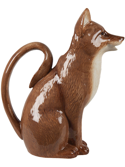 Carafe de table en dolomite - Renard assis