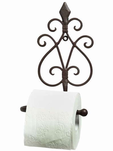 Support rouleau papier toilette brun vintage