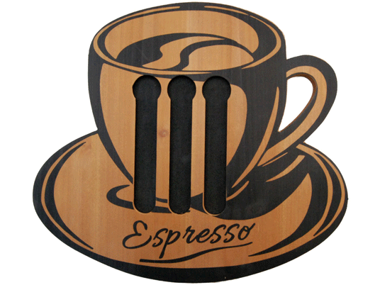 Tableau support dosettes à café - Espresso