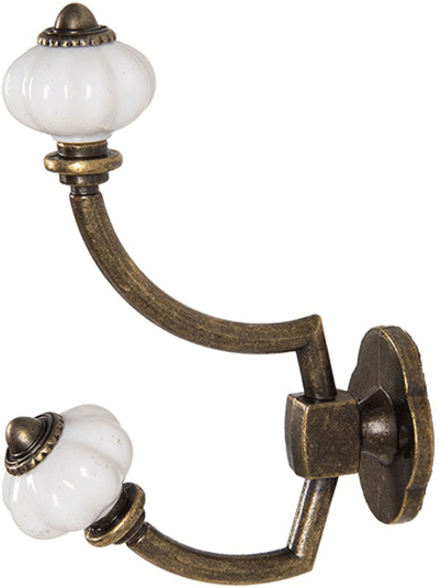 Patère double pour vêtement style pastoral