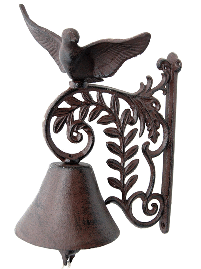 Cloche de porte oiseau - Feuilles d'olivier
