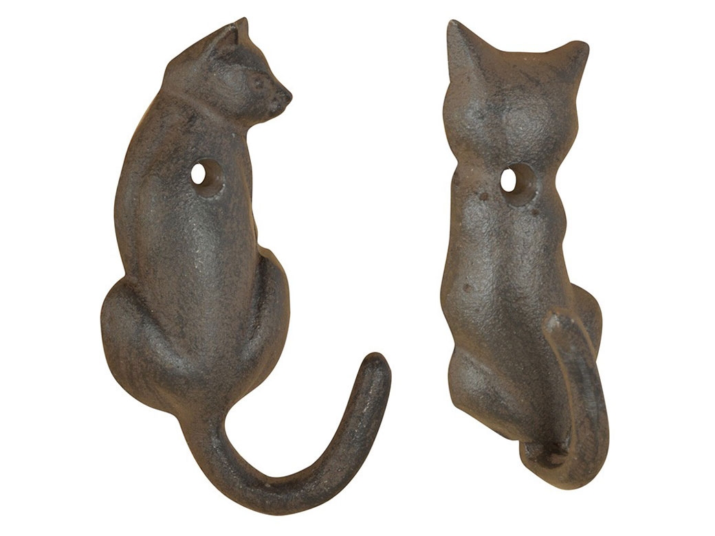 Accroche-torchons pour tiroir en métal en forme de chat collection