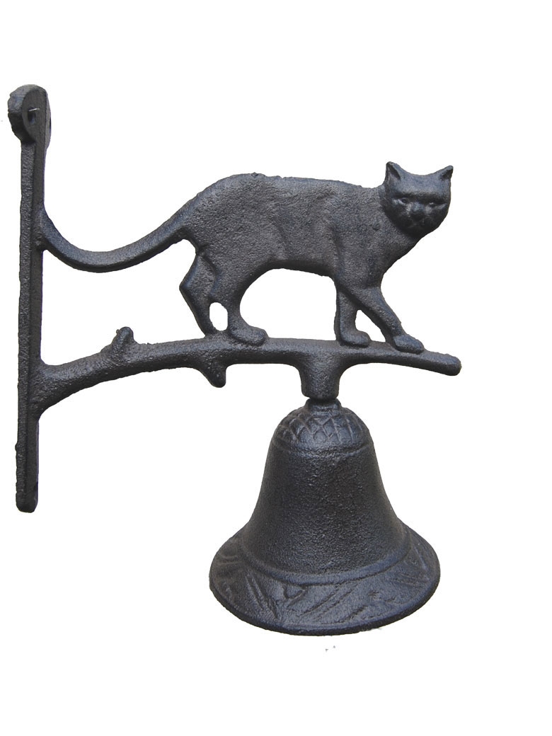 Cloche de porte d'entrée double face - Chat [Prix Bas]