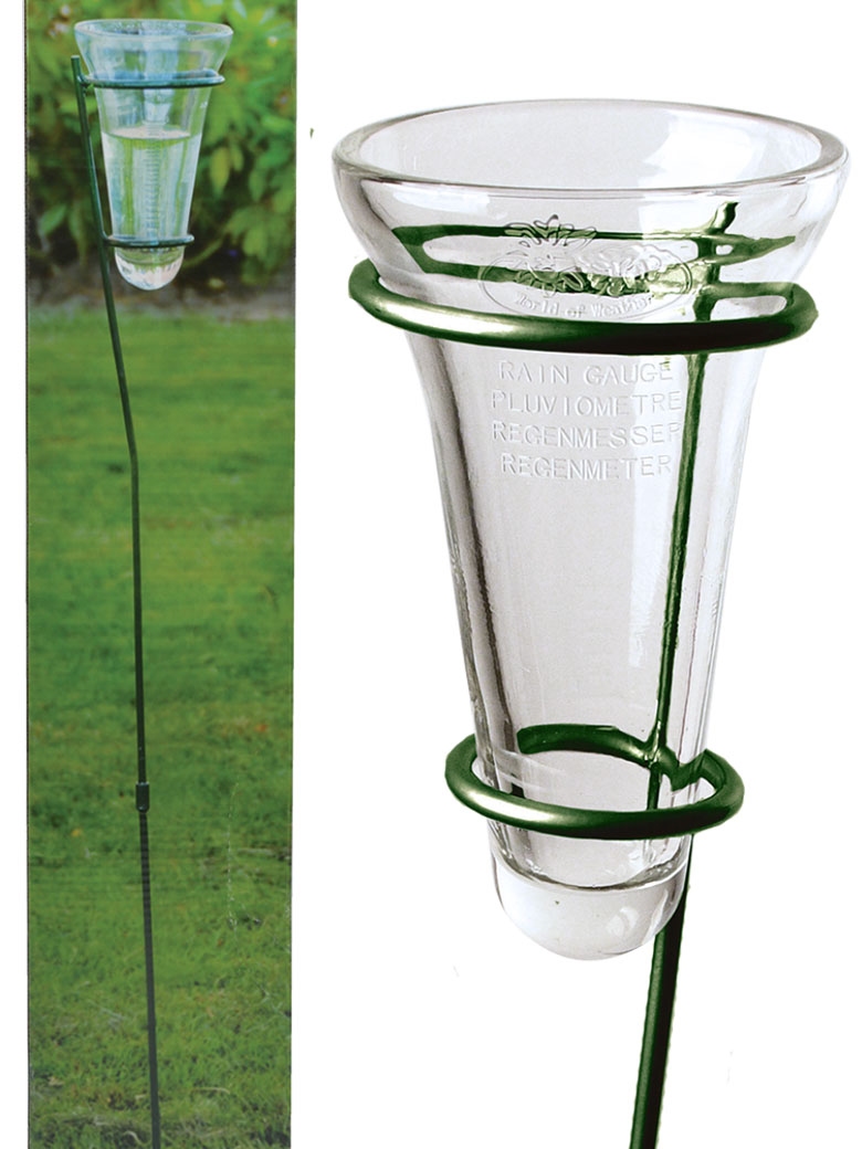 Pluviomètre en verre décoratif, vente au meilleur prix