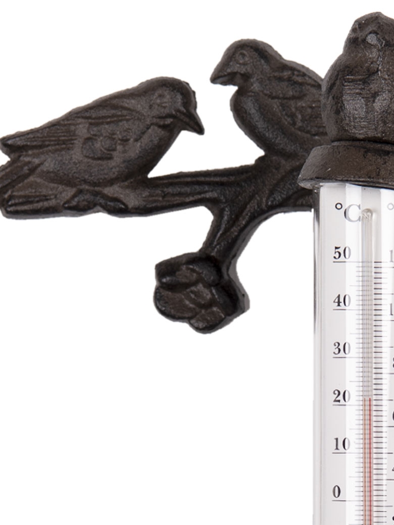 Thermomètre mural - Oiseaux sur branche [Prix Bas]