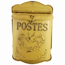 Boite aux lettres jaune antique - Postes