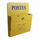 Range courrier mural jaune - Postes