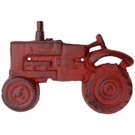 Décapsuleur mural rouge antique- Tracteur