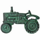 Ouvre bouteille mural vert antique - Tracteur 
