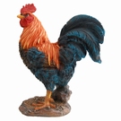 Statuette coq d'extérieur en polyrésine - H25 cm 