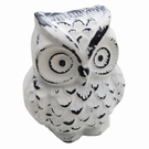 Hibou chouette sculpture en fonte - Patine 