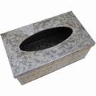 Boîte à mouchoirs jetables fer effet zinc 