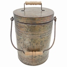 Poubelle décorative zinc style vintage - PM Poubelle décorative zinc style vintage - PM