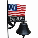 Cloche porte drapeau - God Bless America