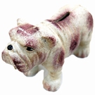 Bulldog mini tirelire en fonte de décoration 