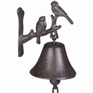 Cloche de porte en fonte - Pinsons des arbres Cloche de porte en fonte - Pinsons des arbres