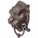 Grand heurtoir de porte avec poignée - Lion 