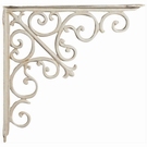 Porte étagère blanc antique L39 cm / Set de 2 