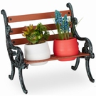 Mini banc décoratif pour 2 pots de fleurs