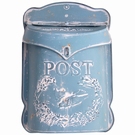 Boite aux lettres vintage turquoise - Oiseau