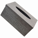 Boite rectangulaire effet zinc - Mouchoirs 