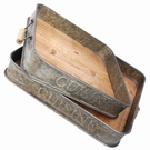 Plateaux carrés zinc & bois d'antan - Cuisine