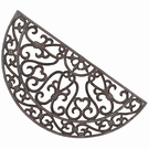 Paillasson demi-cercle décoratif ouvragé fonte