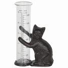 Pluviomètre à poser en fonte - Statuette chat