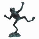 Statuette décorative grenouille équilibriste